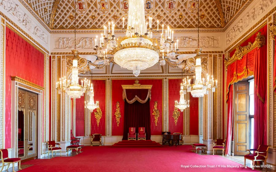 Buckingham Palace State Rooms - open until 27 September 2026